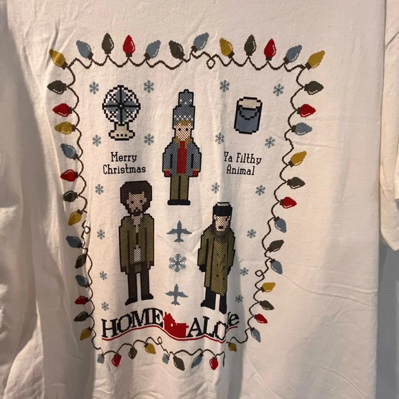 Home Alone Christmas T-Shirt - XL - Picture 2 of 4